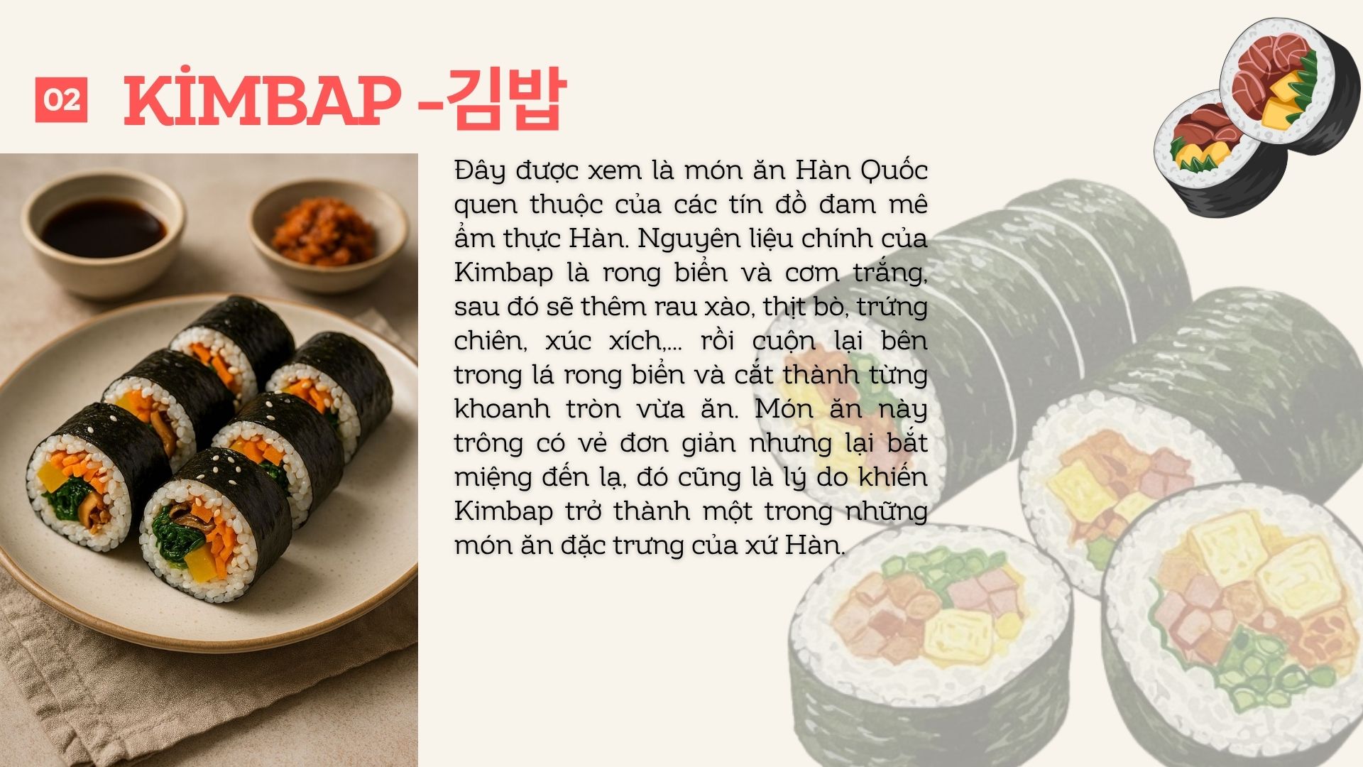 TÌM HIỂU 24 MÓN ĂN ĐẶC TRƯNG CỦA HÀN QUỐC CÙNG NGÀNH TIẾNG HÀN TDC